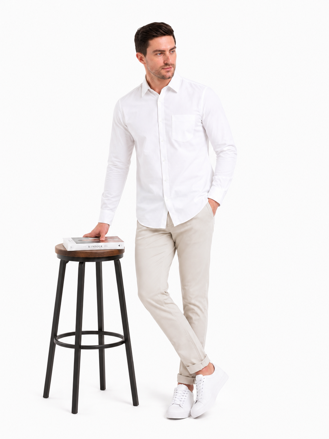 SPARKY Men Solid Cotton Formal Shirt | Full Sleeve Office Wear Shirt