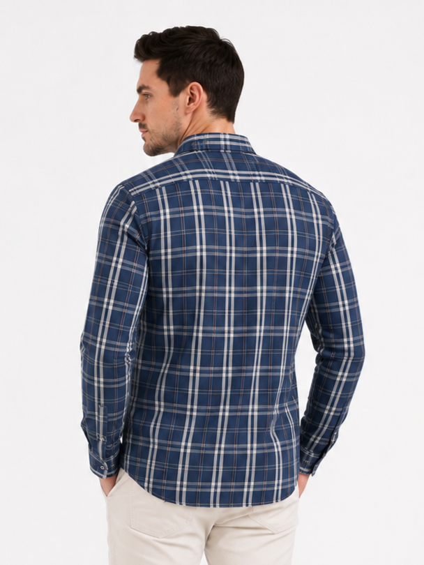 SPARKY Men Formal Business Shirt | Modern Stylish Full Sleeve Shirt Blue Color