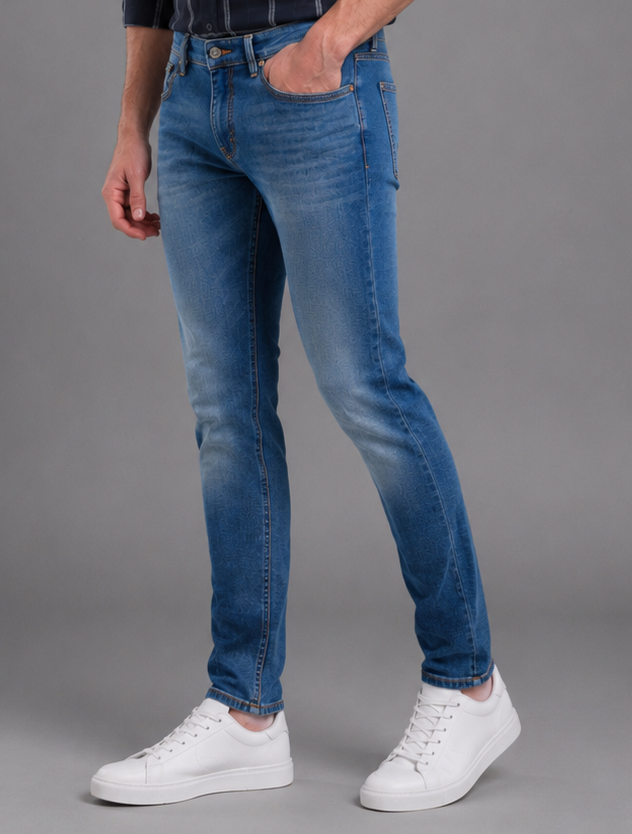 SPARKY Men Narrow Fit Denim Jeans | Stretchable Casual Wear | Stylish Everyday Jeans