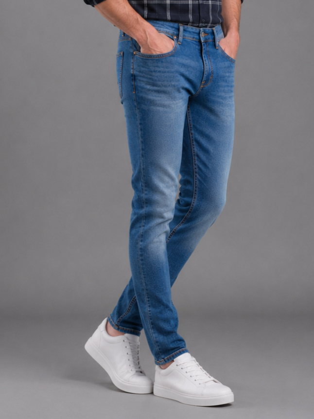 SPARKY Men Narrow Fit Denim Jeans | Stretchable Casual Wear | Stylish Everyday Jeans