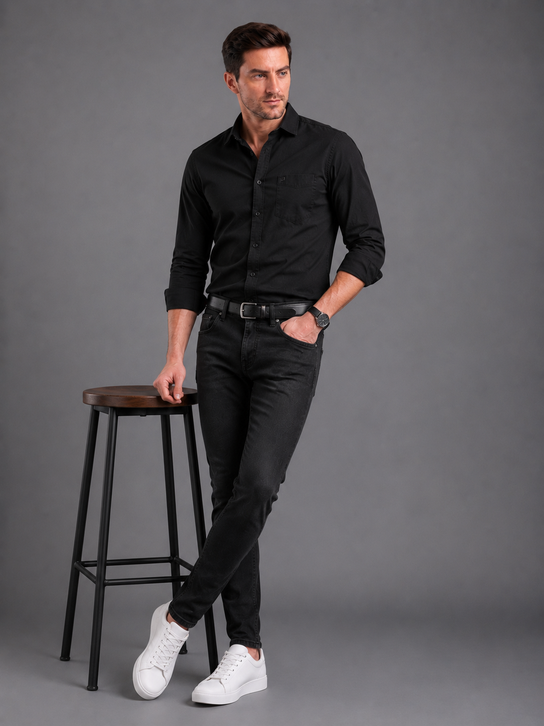 SPARKY Men Slim Fit Washed Jeans | Trendy Casual Denim Pants