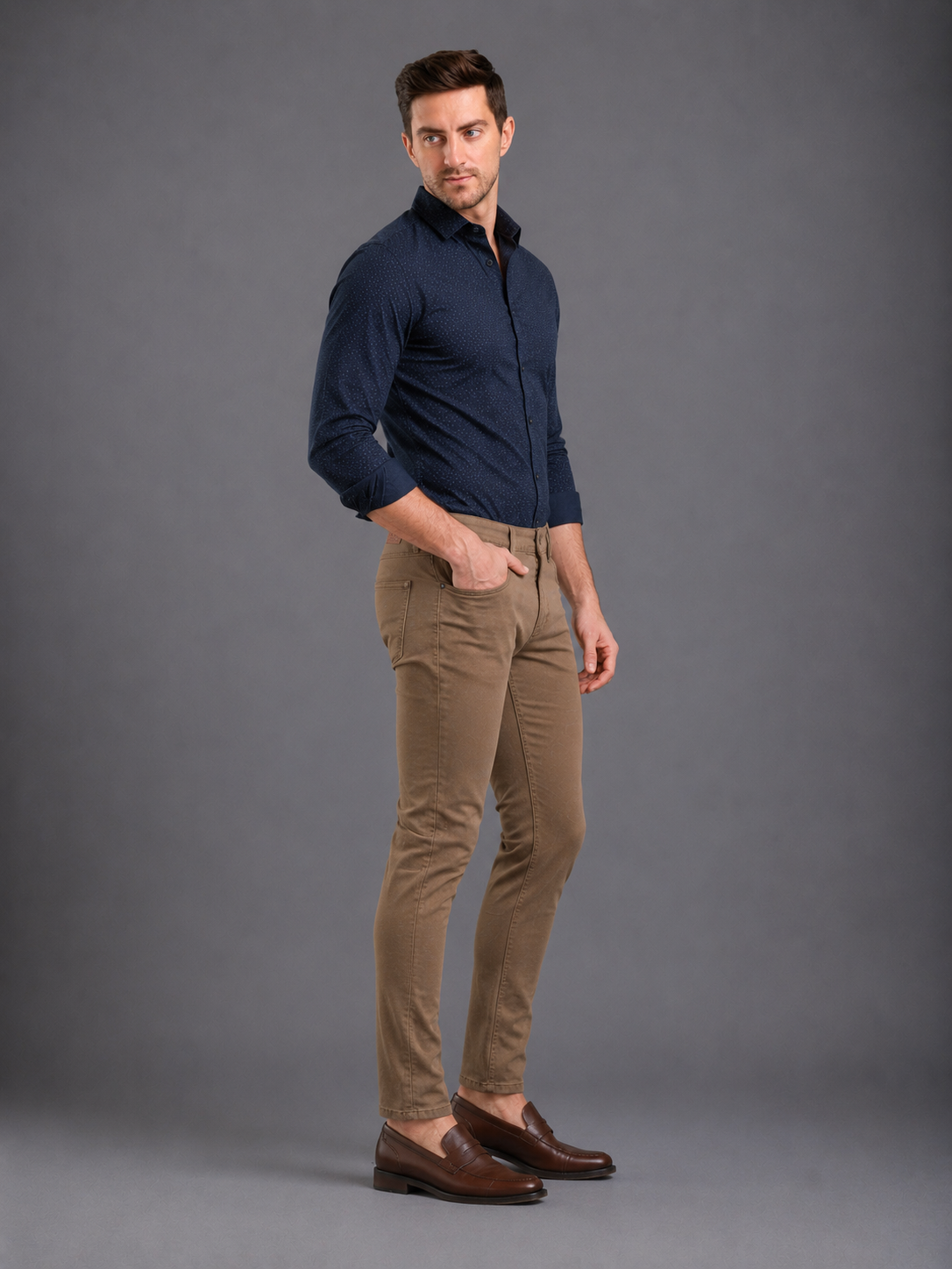 SPARKY Men Business Casual Pant | Premium Fabric Formal Wear