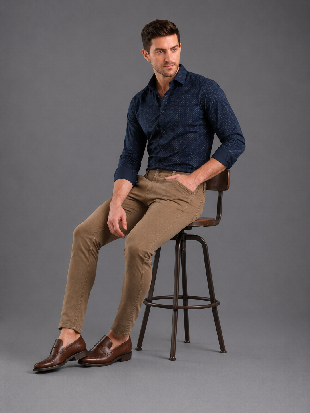 SPARKY Men Business Casual Pant | Premium Fabric Formal Wear