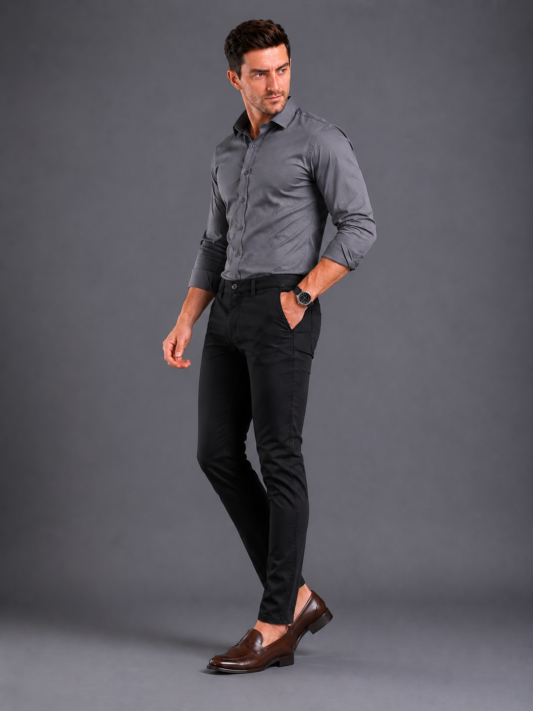 SPARKY Men Formal Office Pant | Trendy Slim Fit Trouser