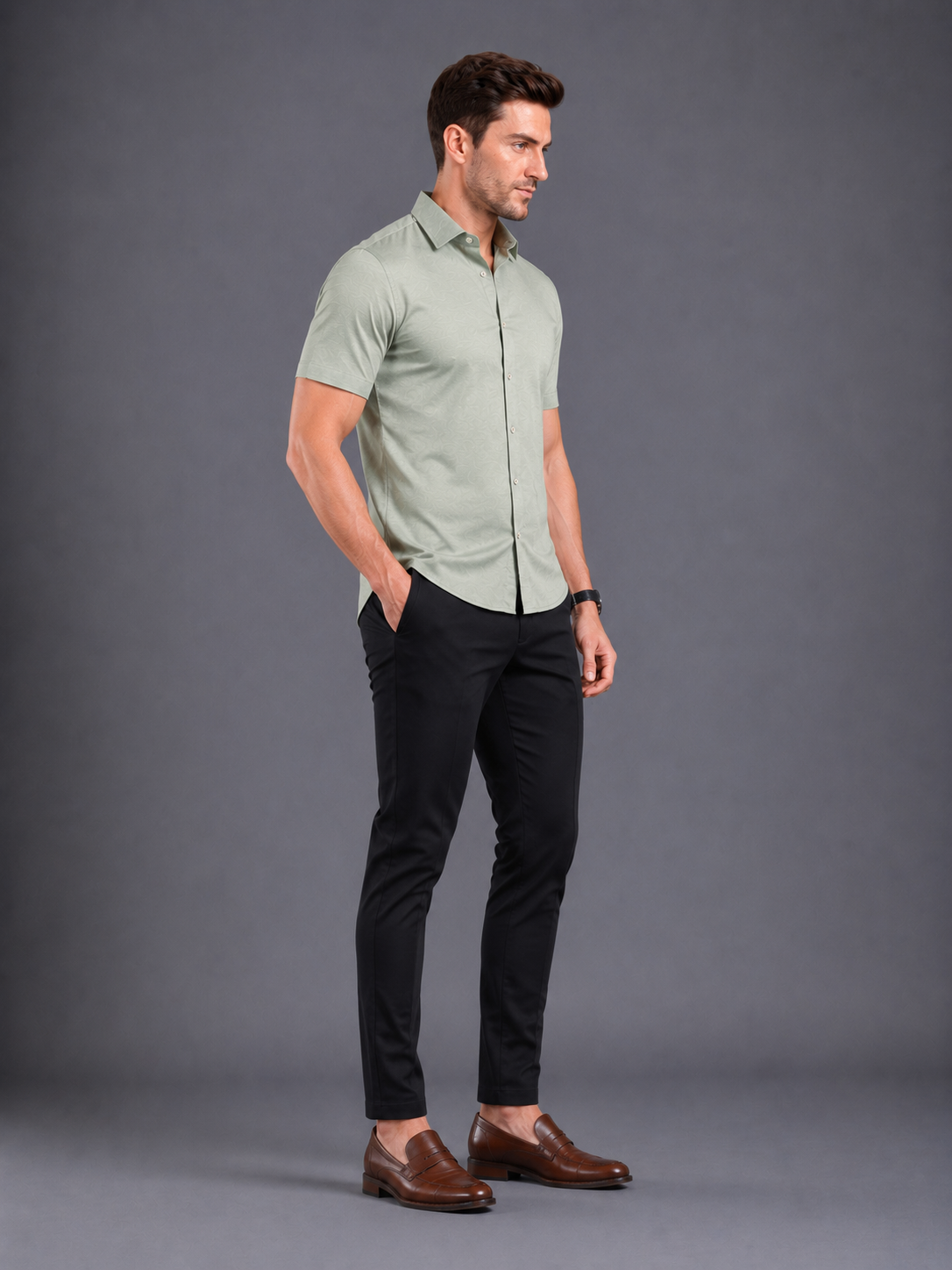 SPARKY Men Solid Formal Half Sleeve Shirt | Premium Cotton Office Wear