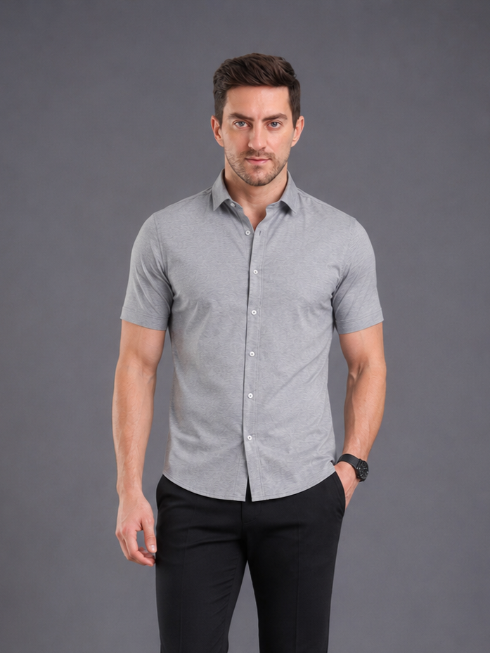 SPARKY Men Regular Fit Half Sleeve Formal Shirt | Lightweight Summer Wear