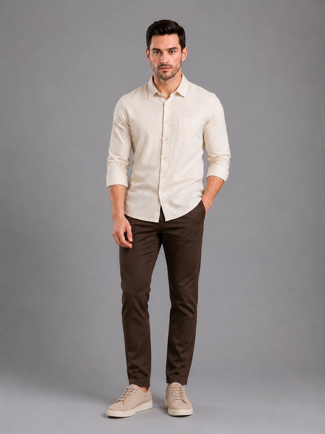 SPARKY Men Premium Cotton Casual Shirt | Stylish Daily Wear Shirt for Men