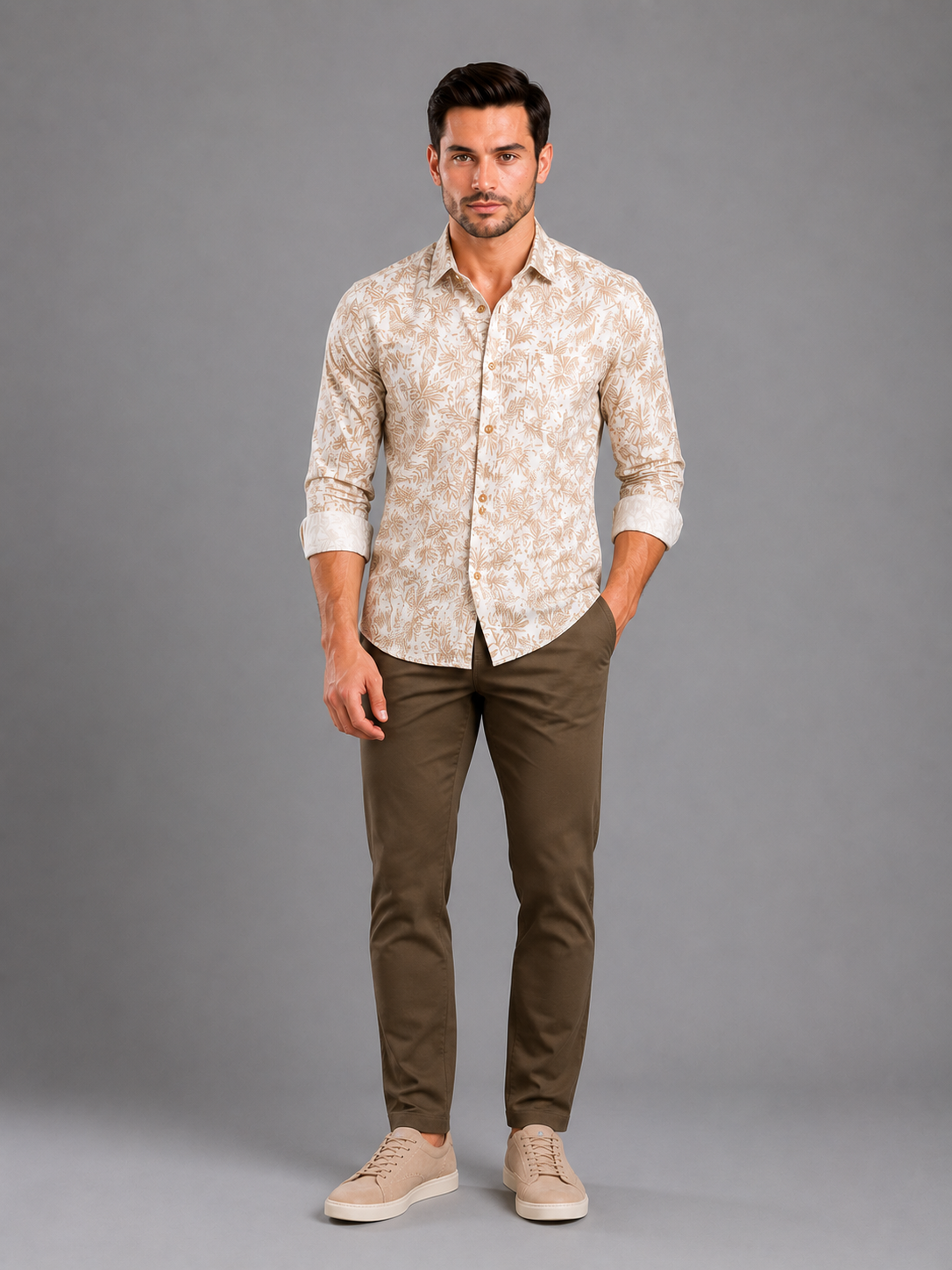 SPARKY Men Cotton Shirt | Lightweight Comfortable Casual Wear Shirt