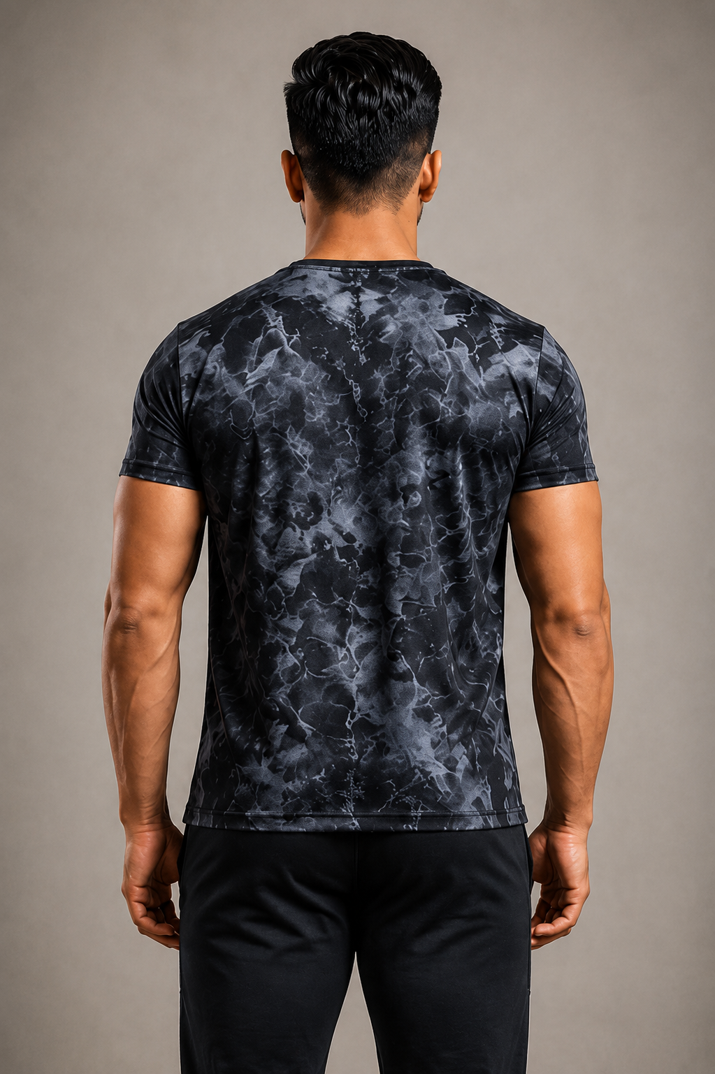 Sparky Men Black Graphic Sports T-Shirt | Casual Activewear Fashion Tee