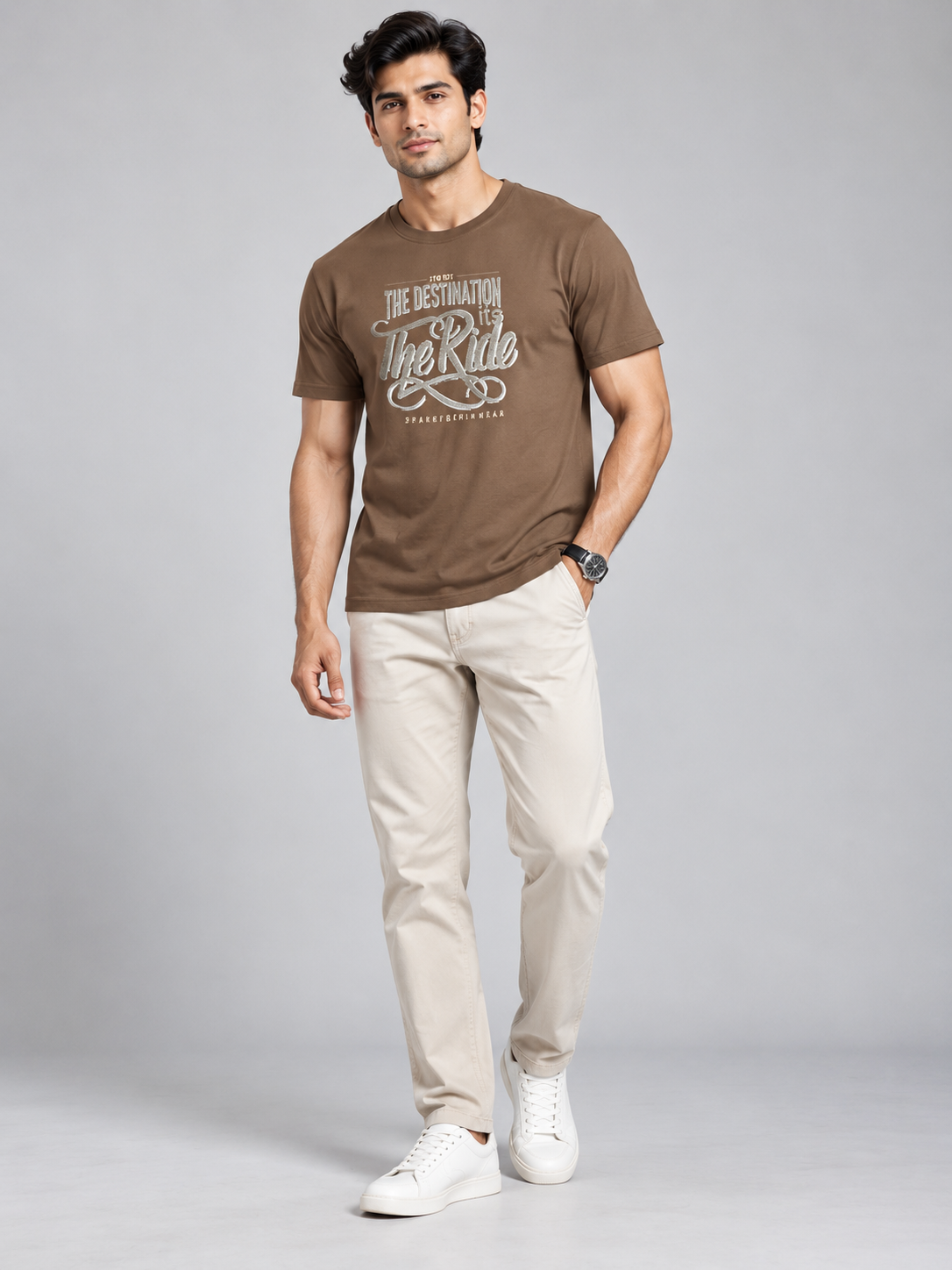Men’s Premium Cotton Blend Half Sleeve T-Shirt