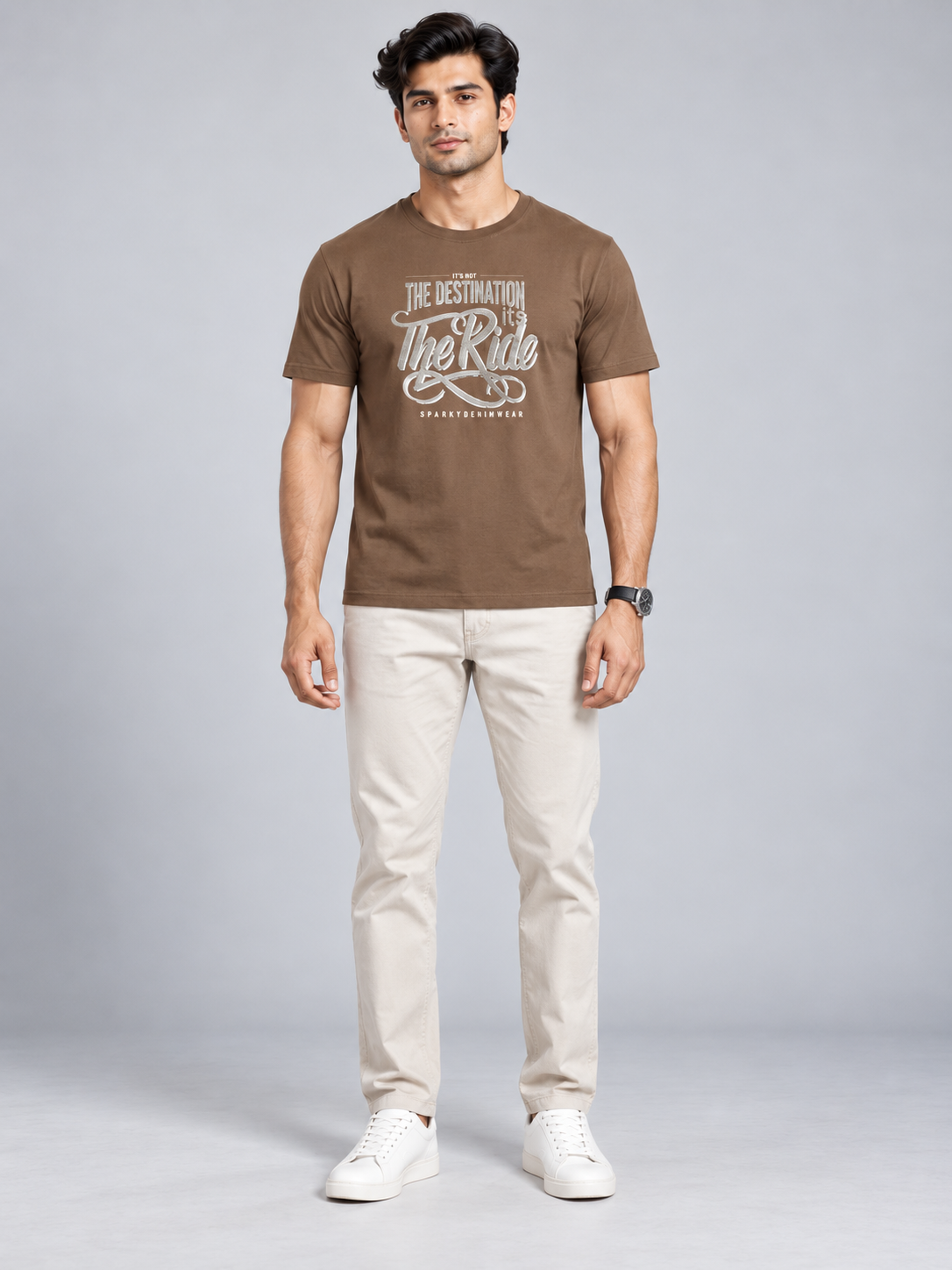 Men’s Premium Cotton Blend Half Sleeve T-Shirt