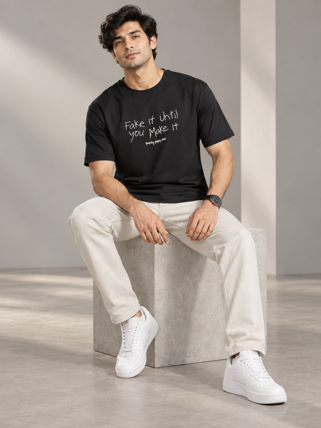 Men’s Premium Cotton Blend Half Sleeve T-Shirt