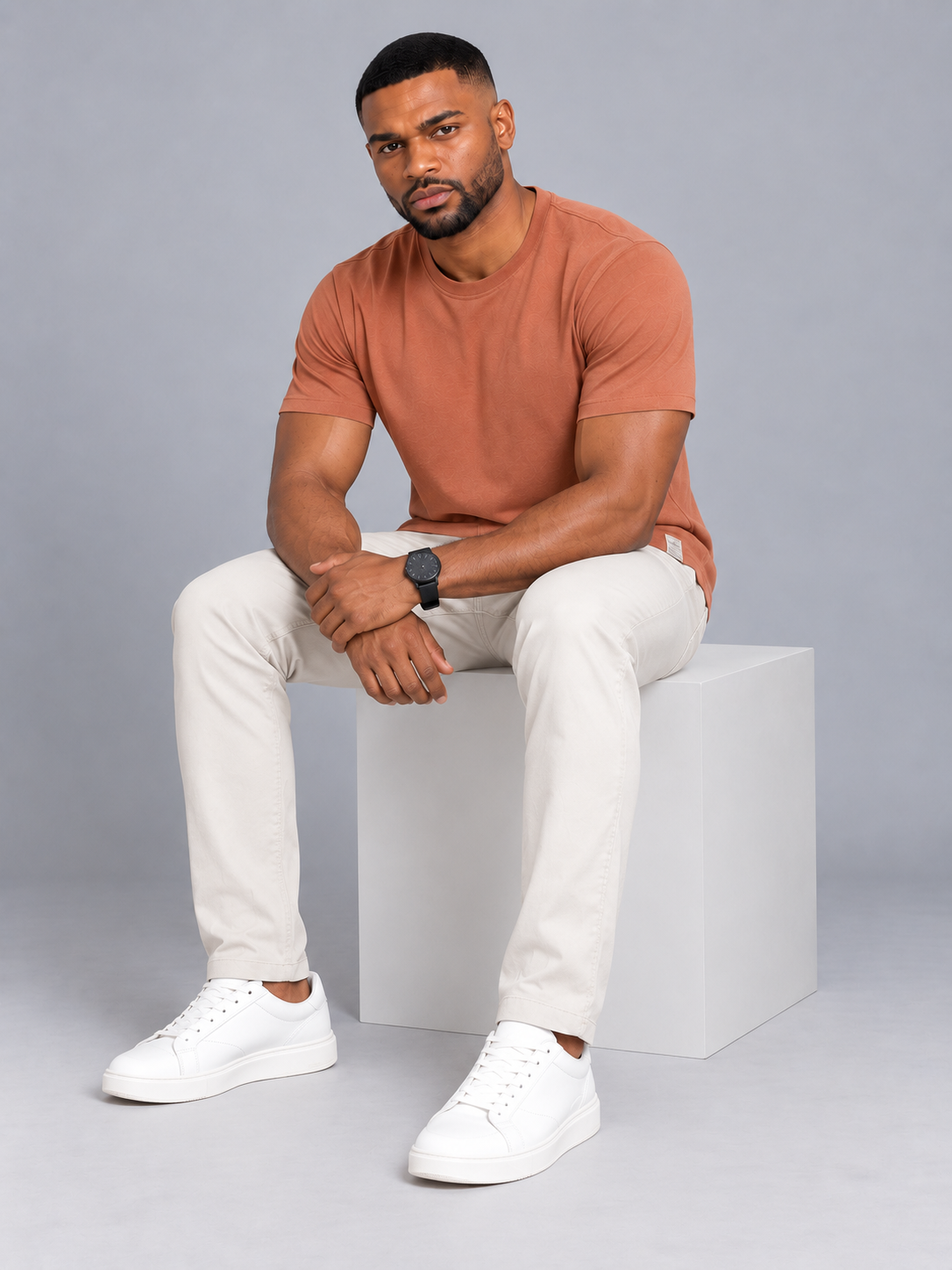 Men’s Premium Cotton Sleeve T-Shirt