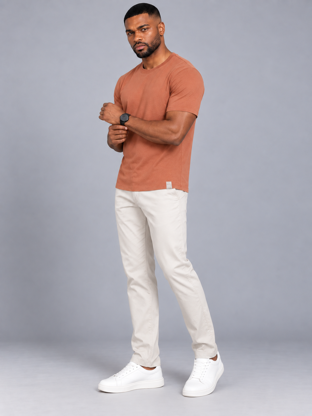 Men’s Premium Cotton Sleeve T-Shirt