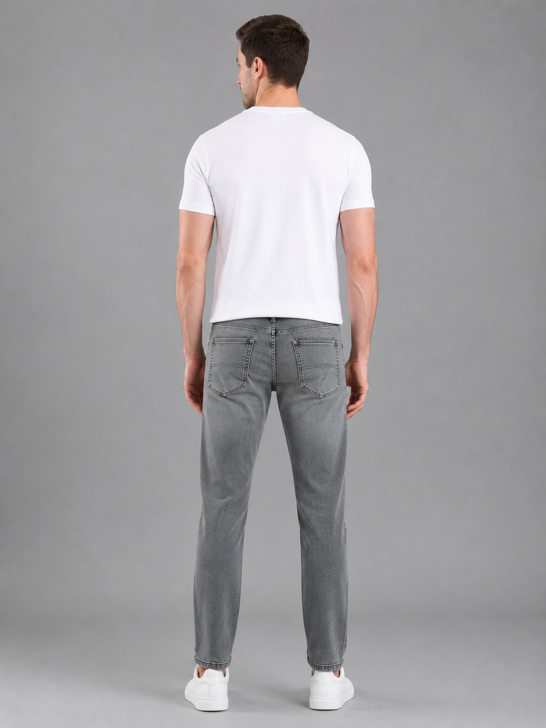 SPARKY Men Slim Fit Denim Premium Jeans Grey Color