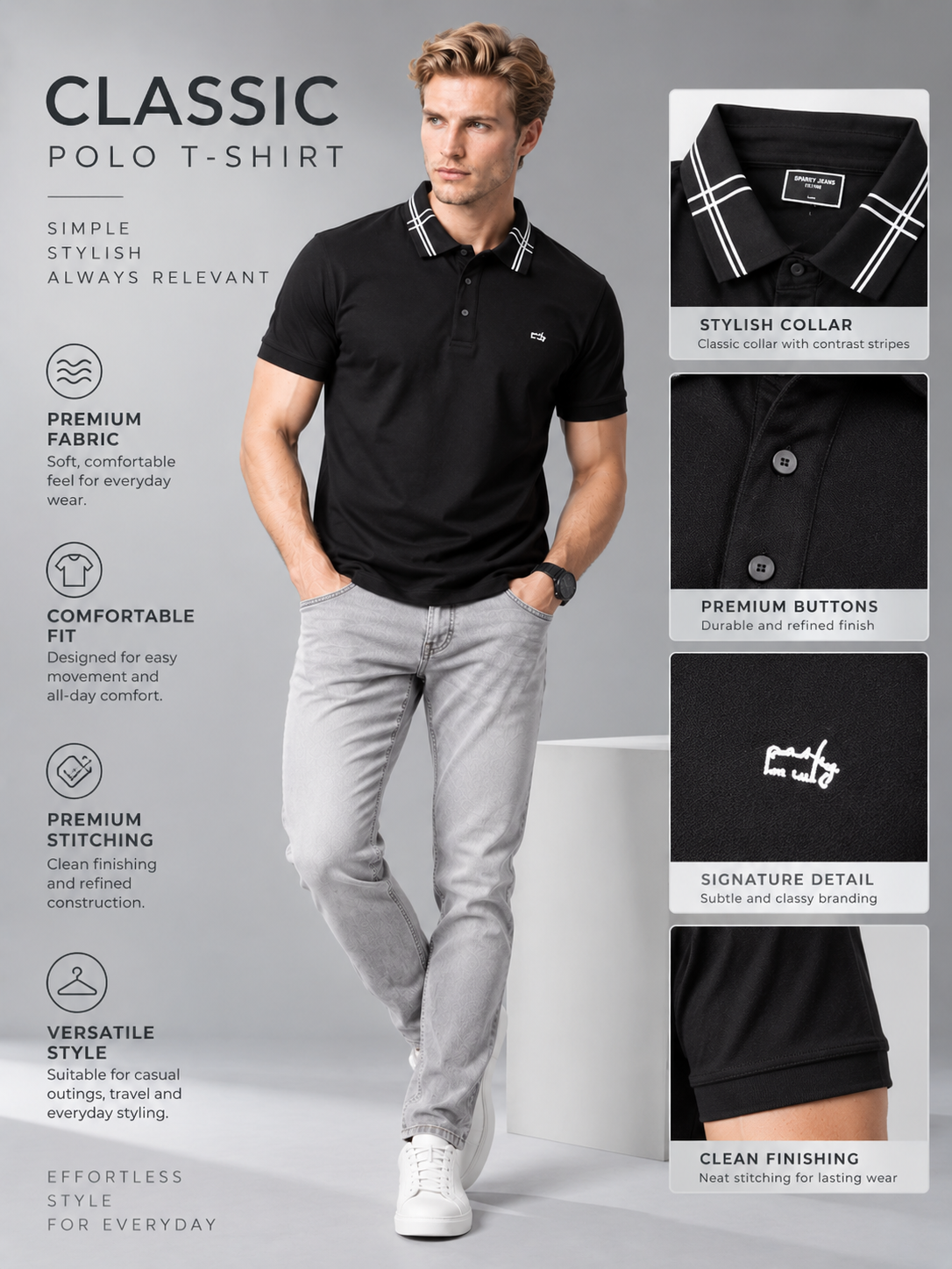 Men’s Premium Cotton Blend T-Shirt