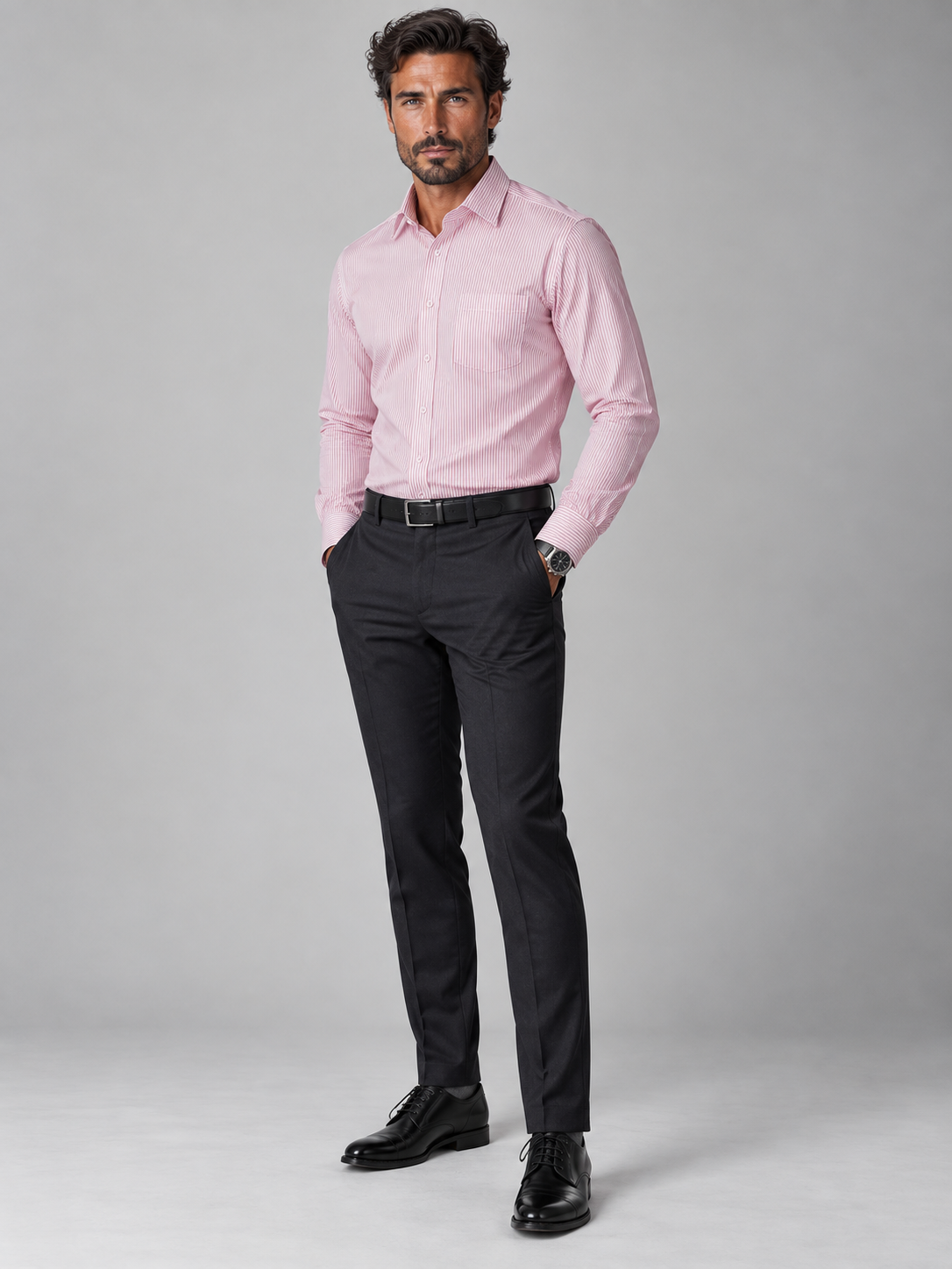 Men’s Premium Striped Full Sleeve Formal Shirt