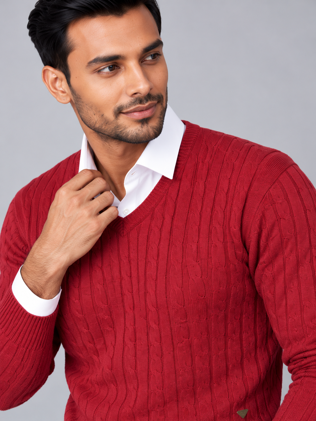 Men's Premium Full Sleeve V-Neck Sweater
