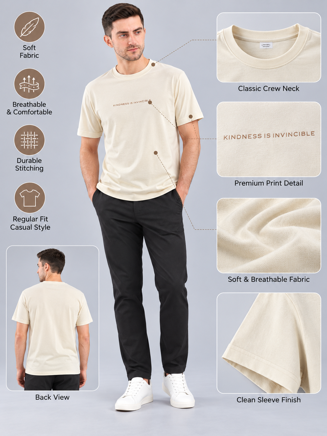 Men’s Premium Cotton Blend T-Shirt