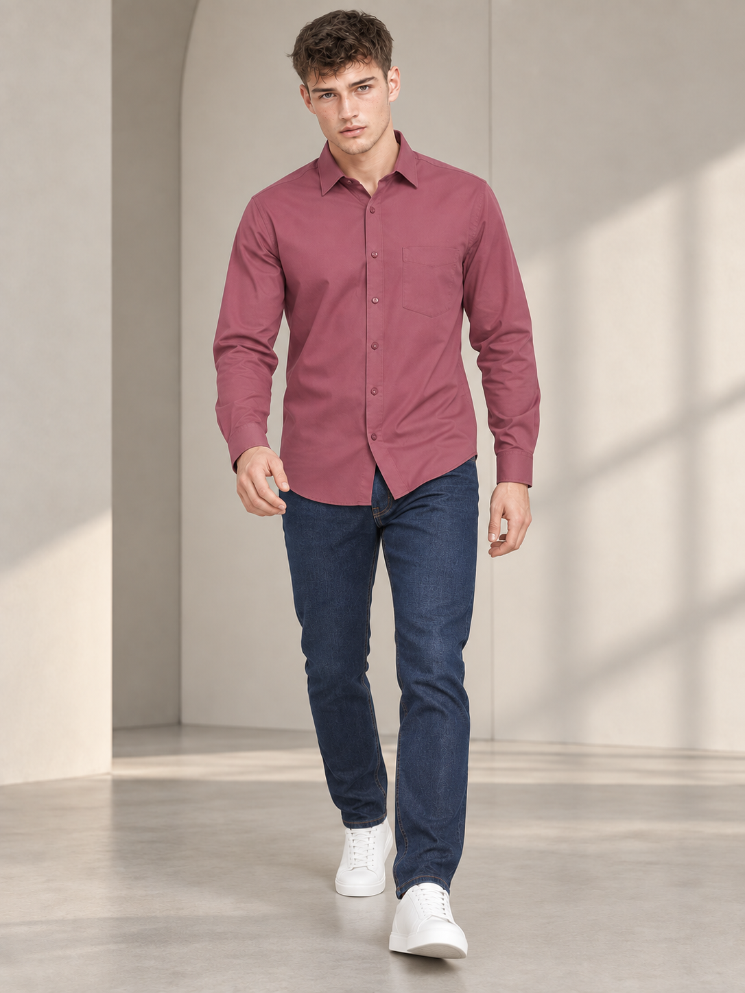 Men’s Premium Mehroon Shirt