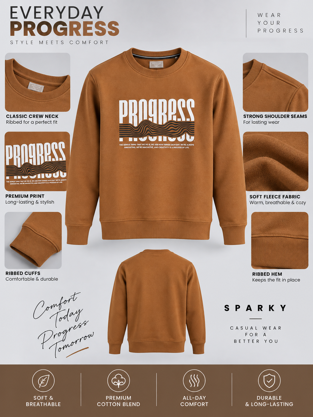 Men’s Premium Round Neck Sweatshirt