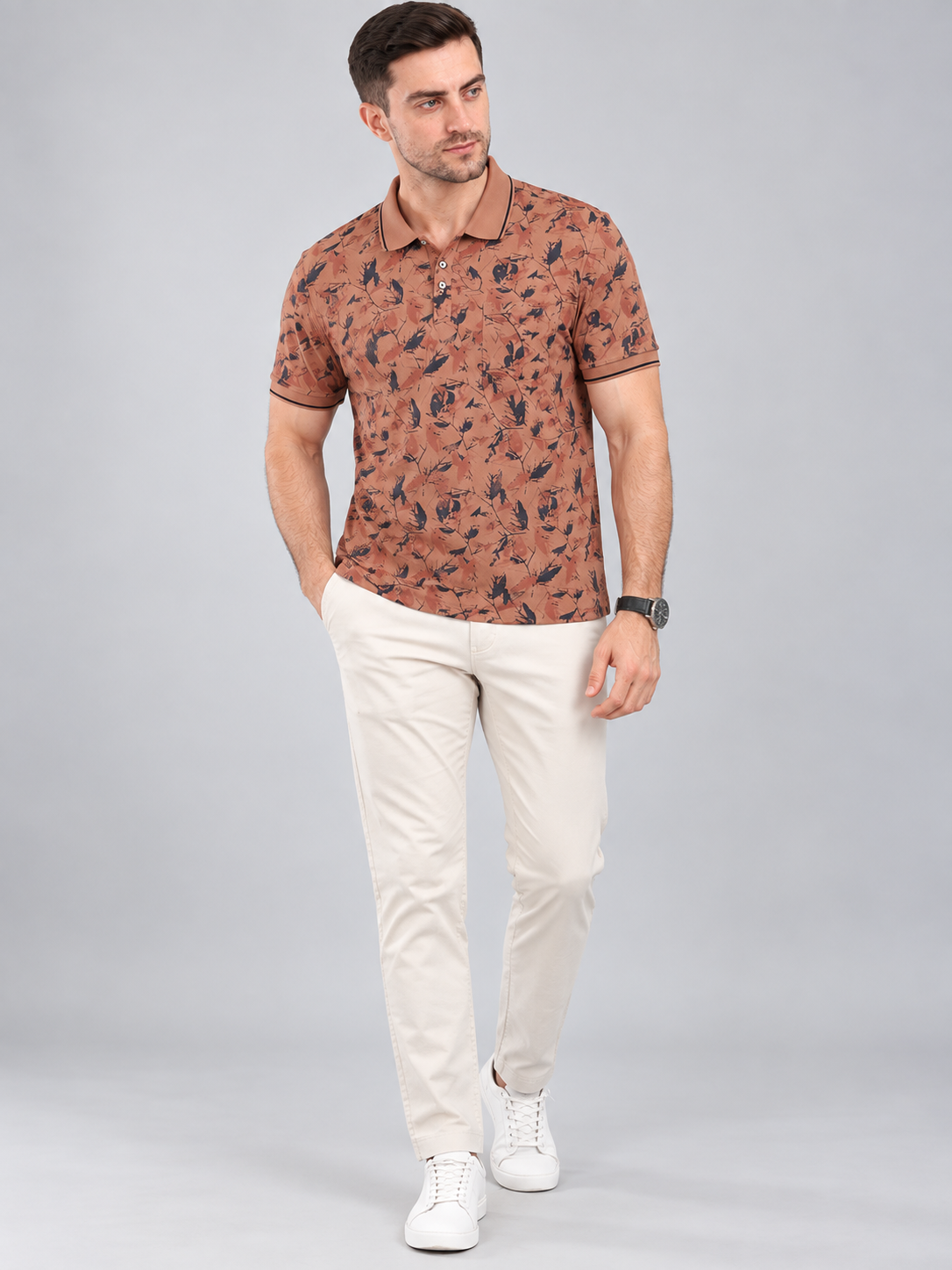 Men’s Premium Cotton Blend Half Sleeve T-Shirt