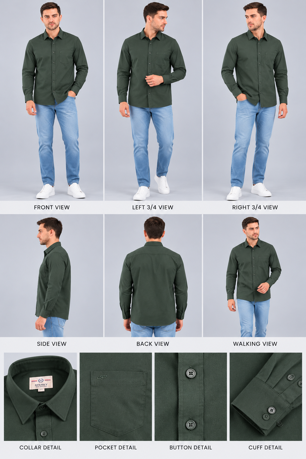 Men’s Premium Plain Casual Shirt