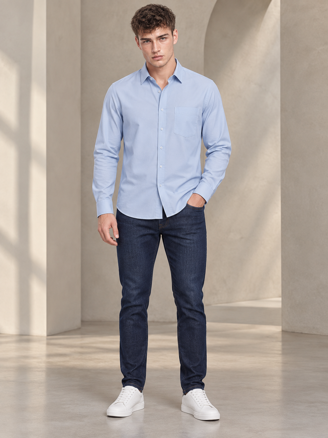 Men’s Premium Blue Shirt