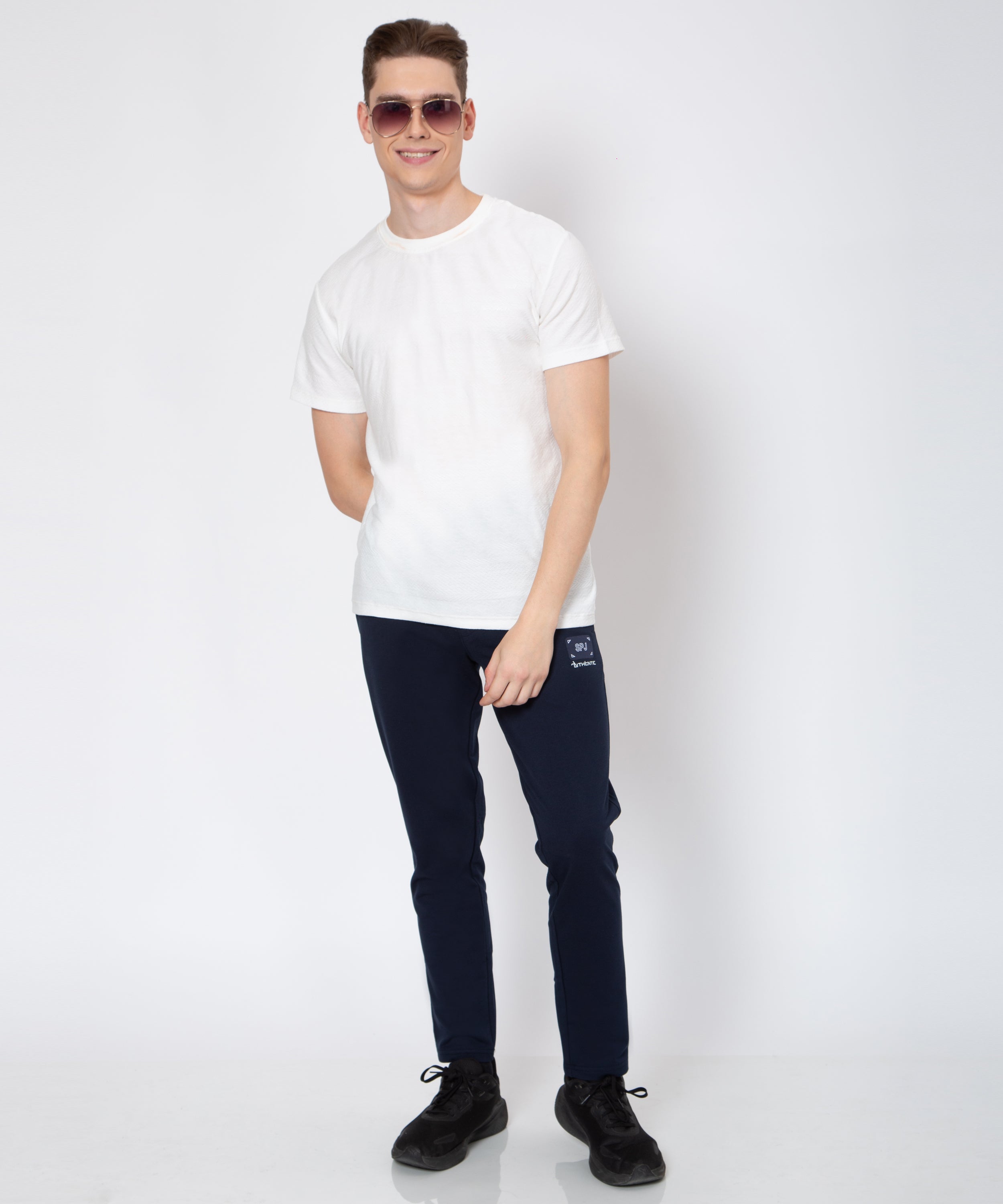 Mens Solid Navy Colour Lower