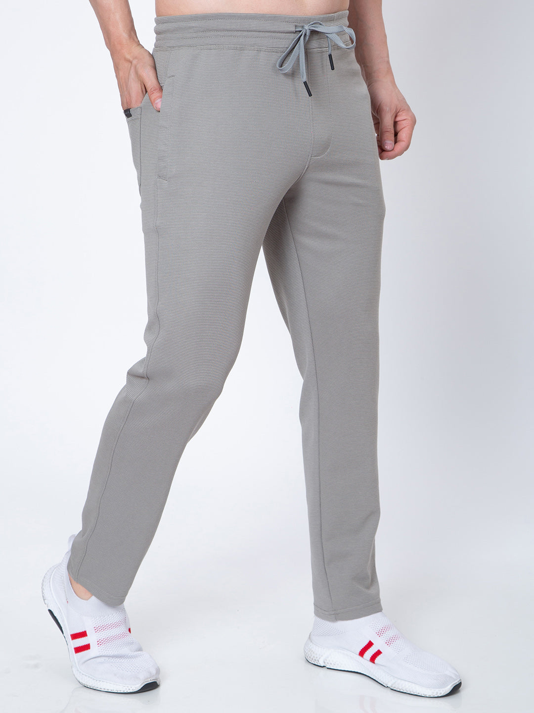 Mens Solid Grey Color Lower