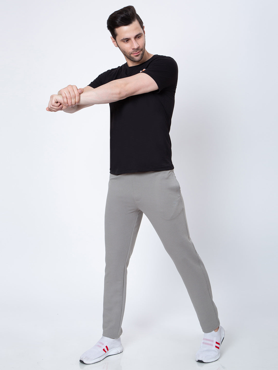 Mens Solid Grey Color Lower