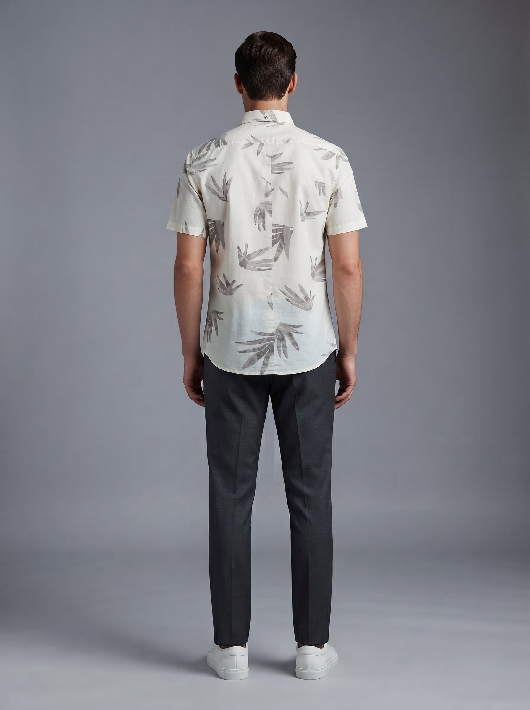 Men Premium Casual Print Half Sleeve Regular Fit Shirt