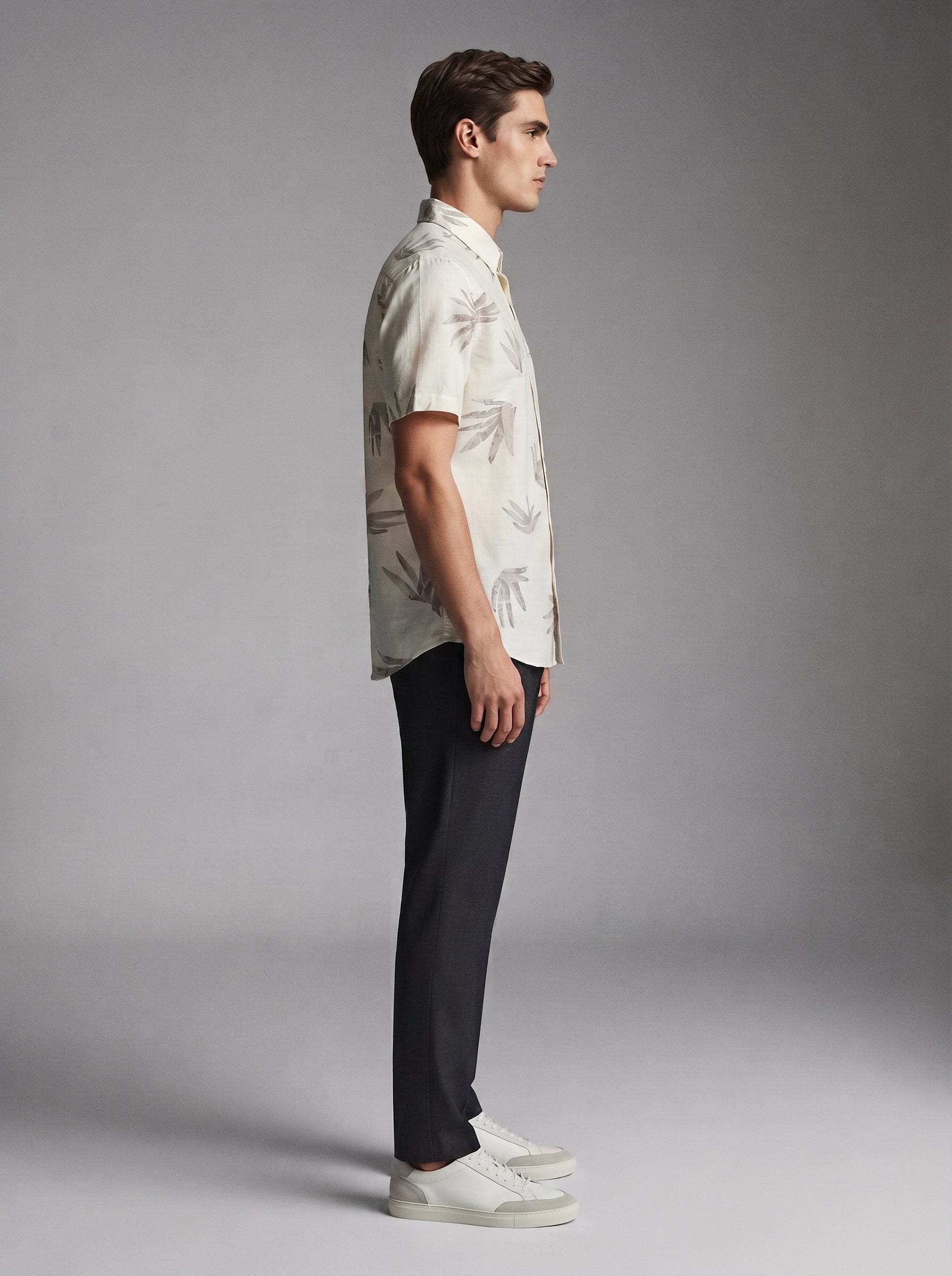 Men Premium Casual Print Half Sleeve Regular Fit Shirt
