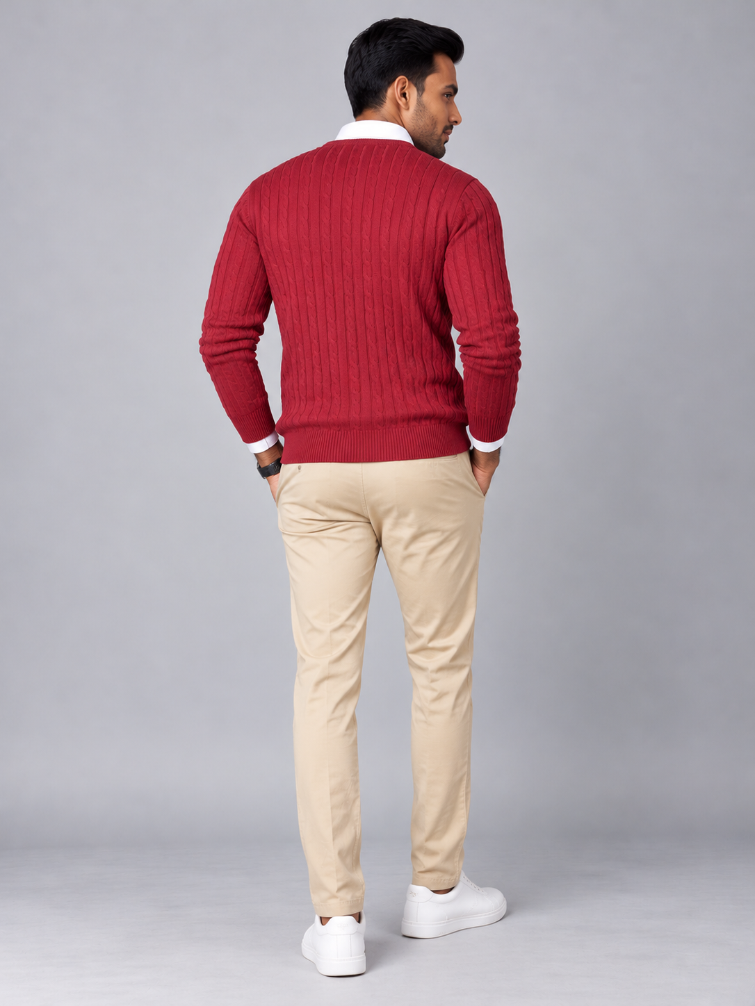 Men's Premium Full Sleeve V-Neck Sweater