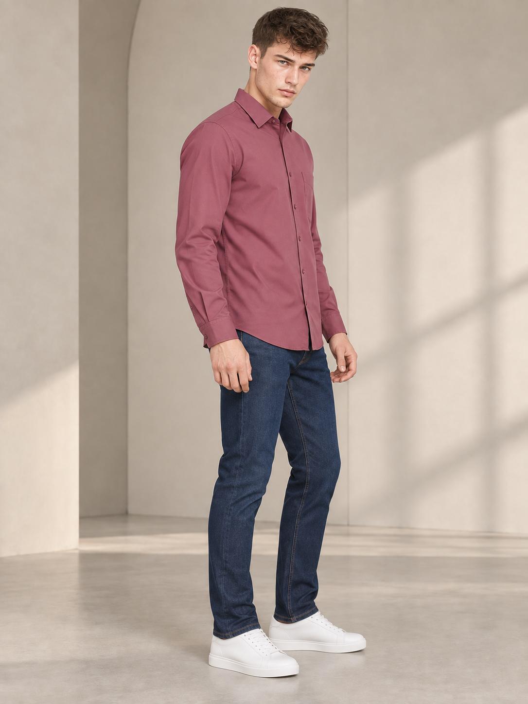 Men’s Premium Mehroon Shirt
