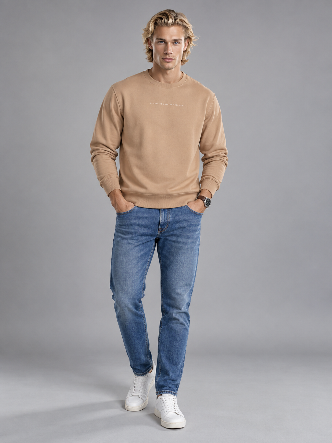 Men’s Premium Round Neck Sweatshirt