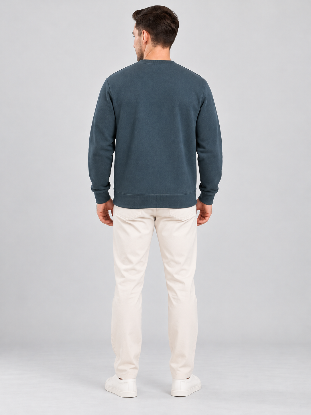 Teal Blue Colour Regular Fit  Primium Sweatshirt