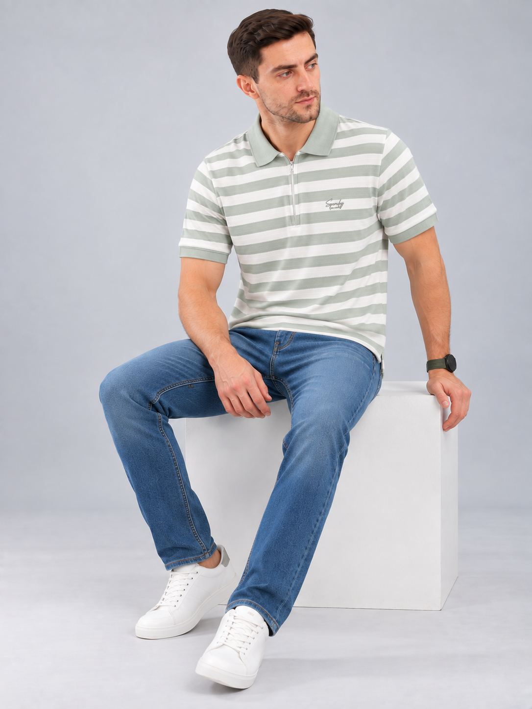 Men’s Premium Cotton Blend Half Sleeve T-Shirt