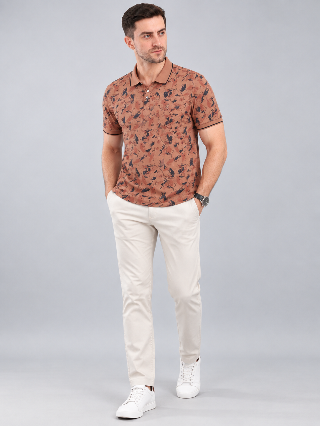 Men’s Premium Cotton Blend Half Sleeve T-Shirt