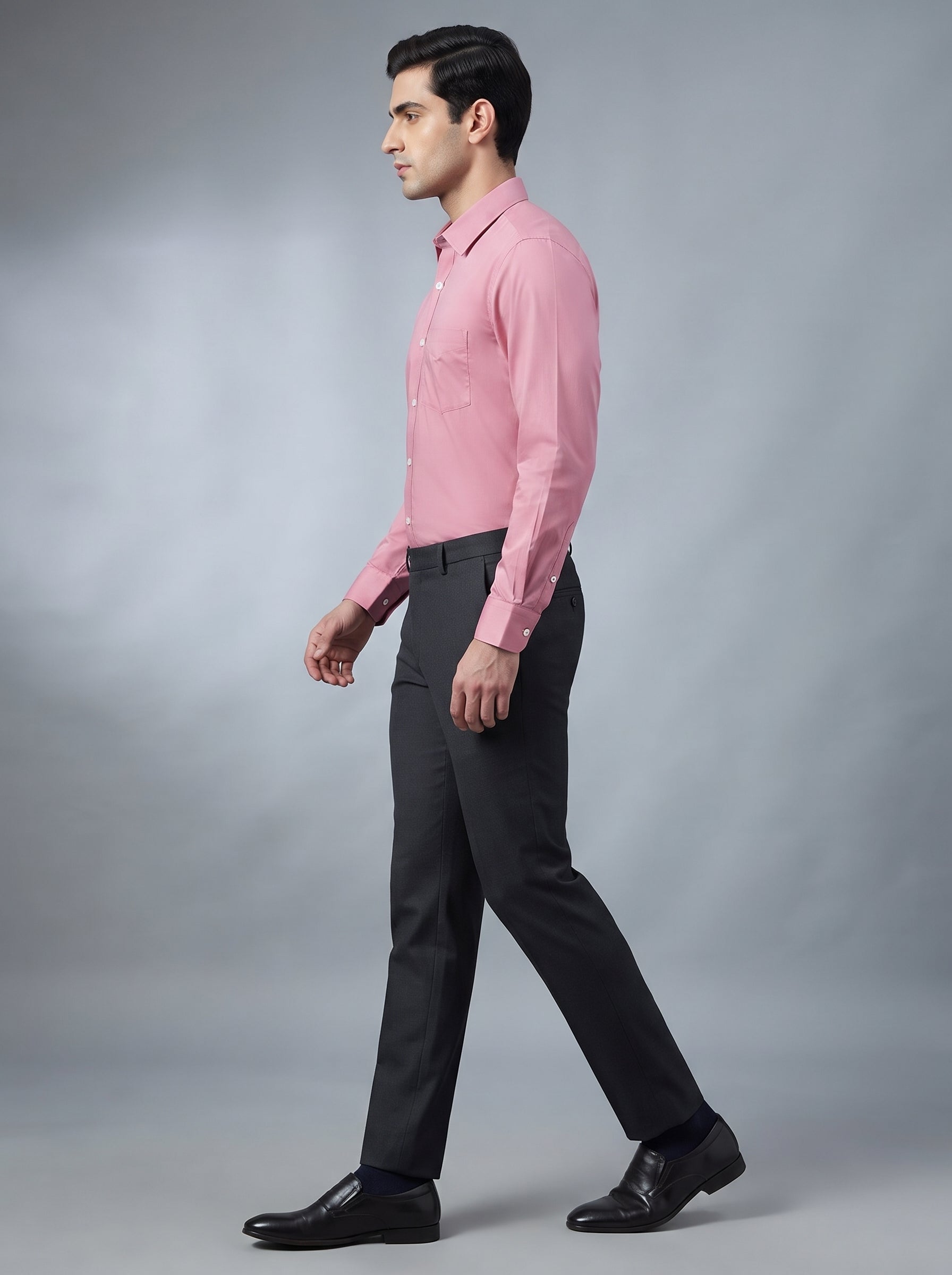 Men Premium Casual Plain Shirt Full Sleeve Regular Fit