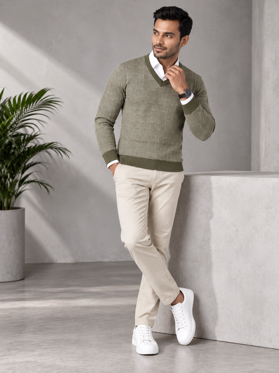 Men's Classic Round Neck Sweater