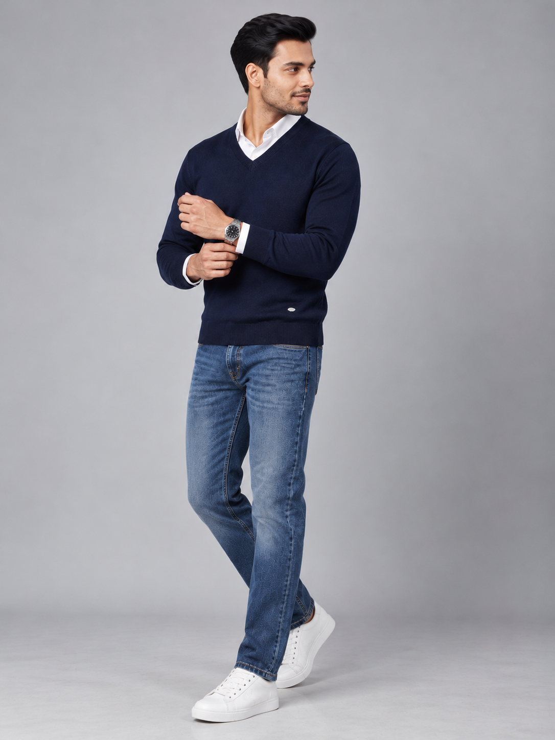 Men's Premium Full Sleeve V-Neck Sweater