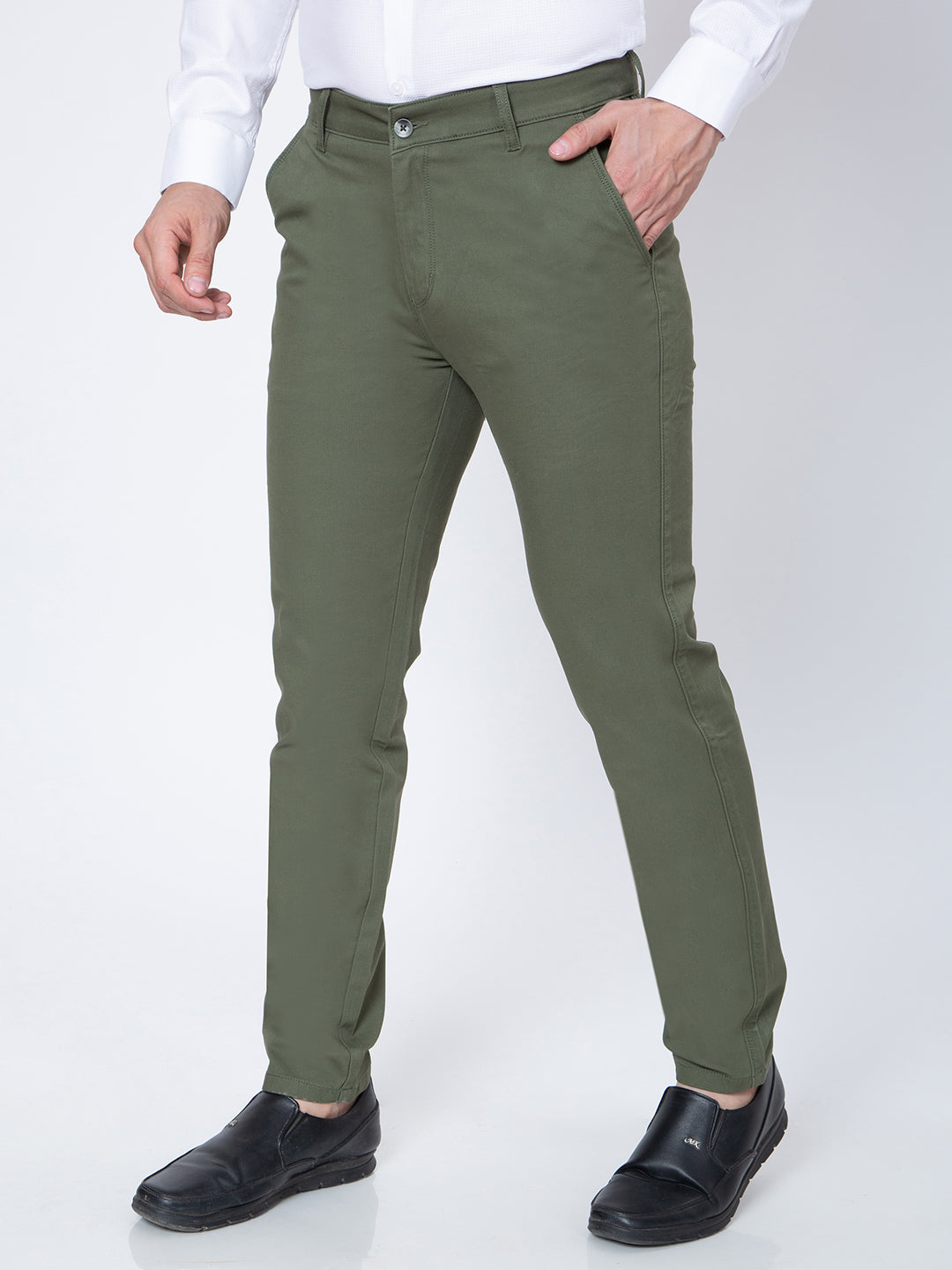 Mens Green Color Trouser