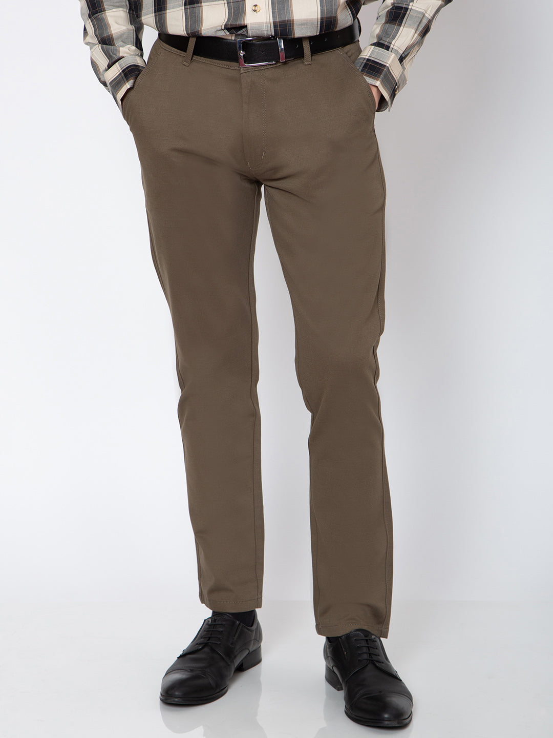 Mens Cotton Regular Trousers