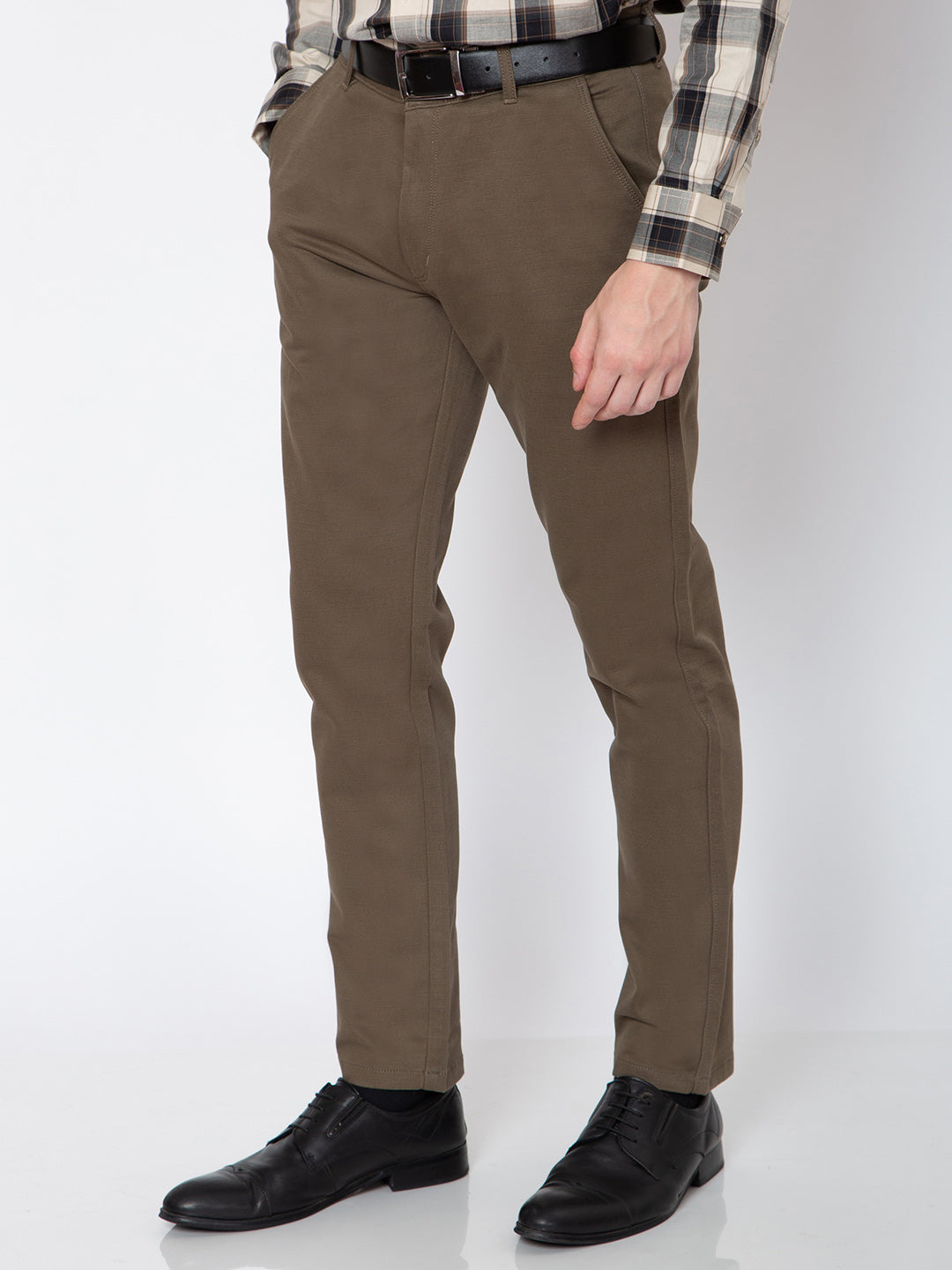 Mens Cotton Regular Trousers