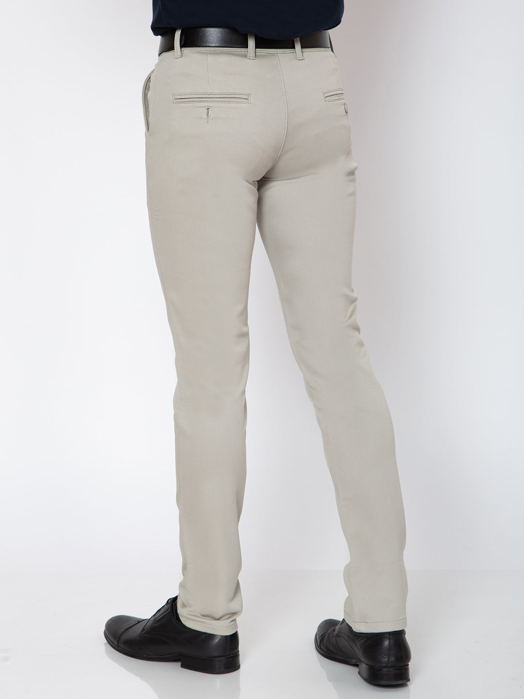 Mens Khaki Color Cotton Trouser