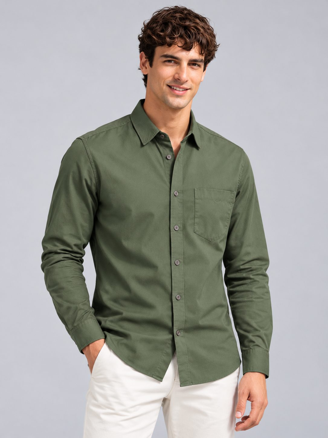 Men’s Premium Plain Casual Shirt