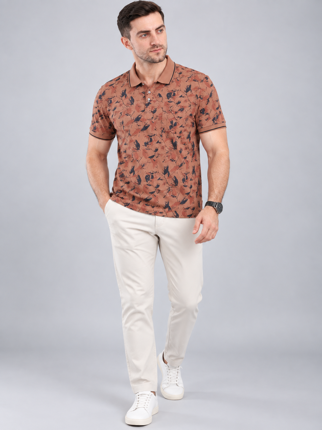 Men’s Premium Cotton Blend Half Sleeve T-Shirt