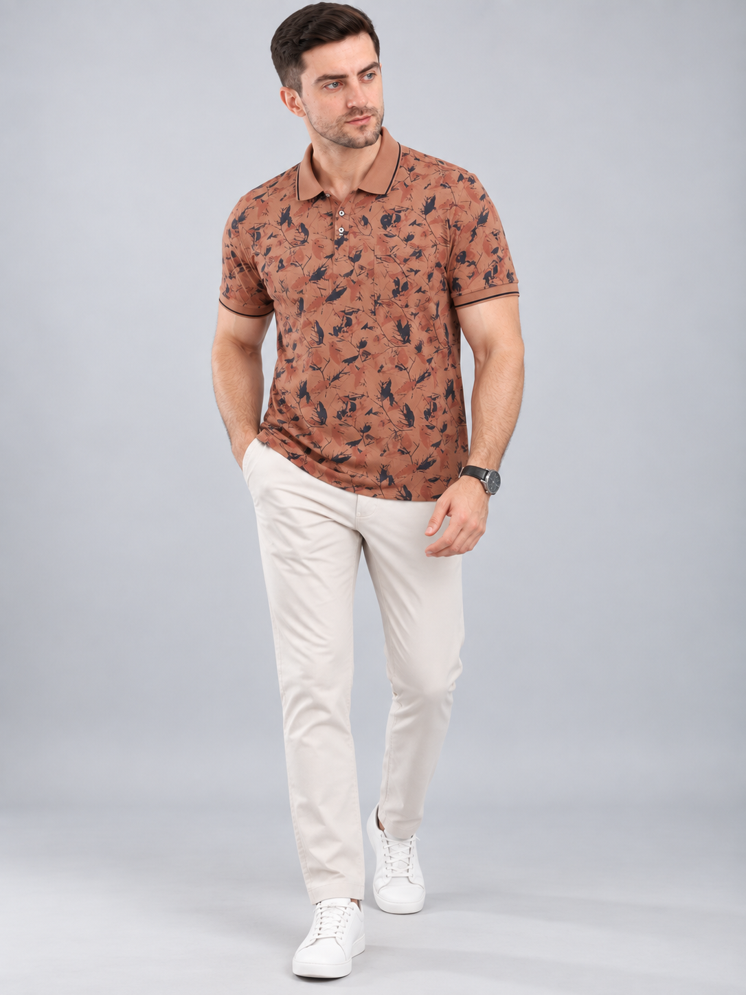 Men’s Premium Cotton Blend Half Sleeve T-Shirt