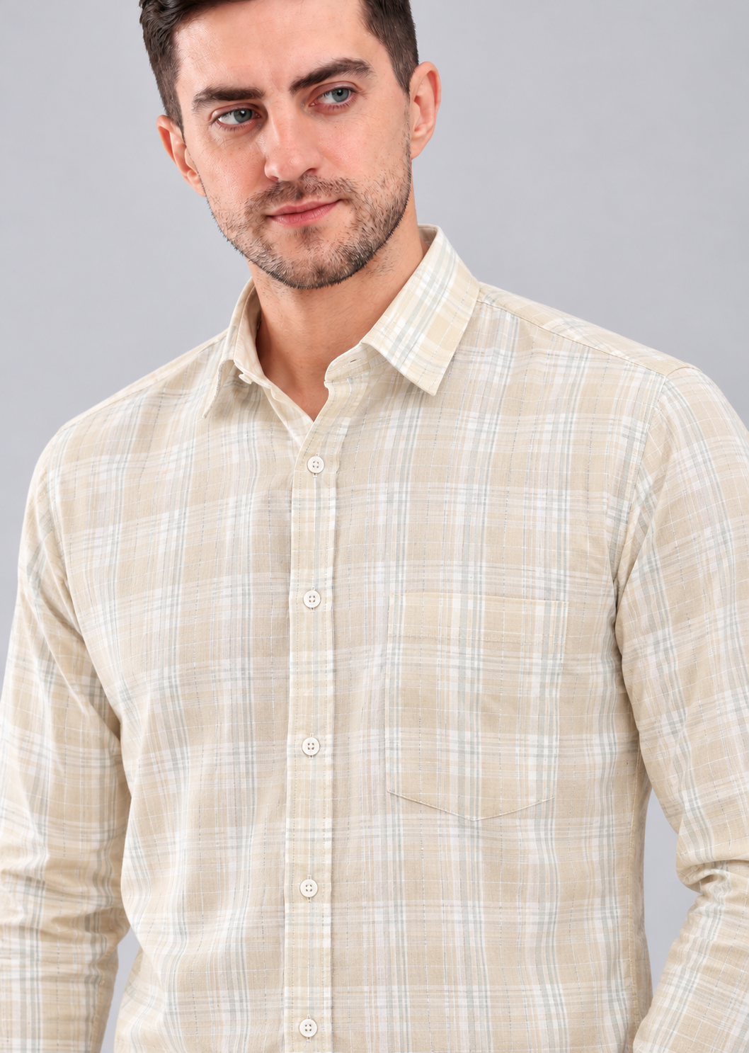 Men’s Premium Checked Casual Shirt
